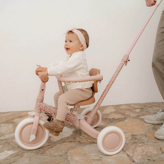 4 In 1 Trike - Pink Flowers